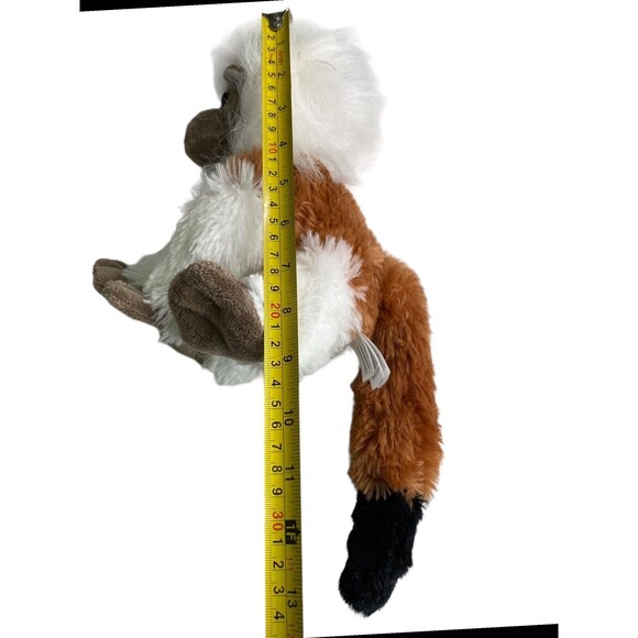 FIESTA Cotton Top Tamarin Monkey Furry Plush Soft Stuffed Animal Toy 8" - Picture 8 of 9